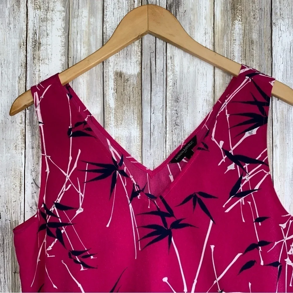 Banana Republic Pink Cinch Waist Sleeveless Blouse - Picture 4 of 5